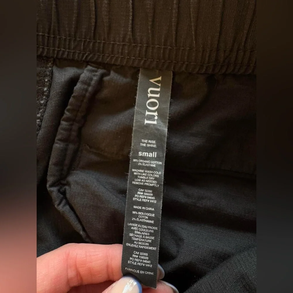 Vuori Black/Dark grey Ripstop Outdoor Athletic Pants - Men's Small